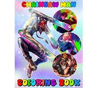 Chain-saw of Man Coloring Book: JUMBO Drawing Pages Of Characters for Kids Ages 4-8 8-12