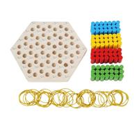 Chain Triangle Chess Game | Chain Triangle Game Board | Rubber Band Chain Triangle Game | Educational Puzzle Board For Kids | Fun Interactive Toy For Ages 3 and Up | Ideal Early Learning Puzzle Game