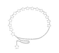 Chain Waist Jewelry, Boho Star Belt, Hollow Metal Piece with Chic Look, Cute Fashion Accessory with Adjustable Fit, Clothing Essentials, Trendy Style for Dresses Jeans Trousers Country Party Birthday