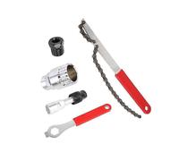 Chain Whip Tool Kit Bike Cassette Removal Tool Kit Contains Crank Extractor - Spanner Freewheel Chain Whip Remover Cassette Removal Tool for Cycling R