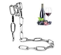 Chain Wine Rack | Floating Iron Suspension Bottle Holder For Home Bar | Creative Iron Chain Wine Rack With Floating Illusion Design, Perfect For Home Bars, Kitchens, Parties, And Gift Decoration.
