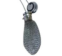 Chainmail - Bolsa de moneda, 3 x 3 x 5 cm adorable retro victoriano, 1920 's English Change Pouch Portable for Women, coleccionable Antique Accessory, plateado, Se référer au descriptif, Consulte la