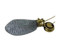 Chainmail - Bolsa de moneda, 3 x 3 x 5 cm adorable retro victoriano, 1920 's English Change Pouch Portable for Women, coleccionable Antique Accessory, Bronce coloured, Se référer au descriptif,