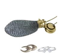 Chainmail - Bolsa de moneda, 3 x 3 x 5 cm adorable retro victoriano, 1920 's English Change Pouch Portable for Women, coleccionable Antique Accessory, dorado, Se référer au descriptif, Consulte la