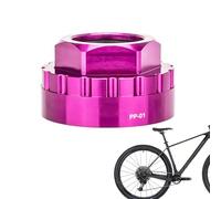 Chainring Nut Removal Tool - Bike Crank Tool 12-Speed, Bottom Bracket & Freewheel Lockring Removal Kit, Aluminum Alloy Crank Tools with Rubber Rings for Road & Mountain Bikes, Gift Idea for Bike Lover