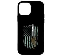 Chainsaw American Flag Funny Independence Day - Woodworker Carcasa para iPhone 12 Mini