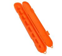 Chainsaw Chain Storage Box Large Capacity Plastic Organizer Electric Saw Chain Carrying Case (Orange)