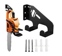 Chainsaw Holder Wall Mount - Robust Metal Saw Hanging Shelf, Strong Anti-Scratch Support Frame, Convenient Universal Tool Rack for Neat Equipment Display and Safe Vertical Placement | Home Garden Work