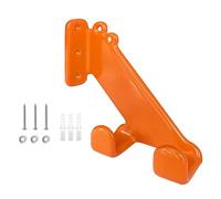 Chainsaw Hook, Multifunctional Weedeater Holder, Heavy Duty Wall Mounted Power Tool Hanger, Garage Storage Organizer for Chainsaws, Blowers, and Garden Tools (Orange, 21 x 16 x 5 cm)