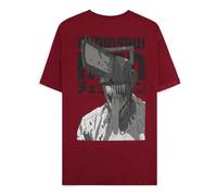 Chainsaw man camiseta smile bordeaux talla s