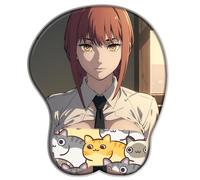 Chainsaw Man Makima Anime Pretty 3D Anime Soft Mouse Pad Ergonomic Gaming Mouse Pad Suitable for PC Office Mouse Pads with Wrist Support