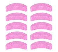 Chainsaw Sharpener 10PCS Portable Pink Crescent Shaped Grinding Stone for Chainsaw Teeth Sharpening Professional Woodworking Tools