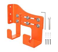 Chainsaw Wall Mount, Heavy-Duty Steel Hanger & Double Hook Rack with Anti-Slip Coating, Durable Tool Storage Holder, Universal Organizer for Shed, Garage, Garden, Workshop, Farm & Outdoor Equipment