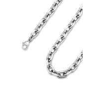 ChainsHouse Collar Rolo de Mujer Hombre Acero Quirurgico 3-5-7-9-12mm Ancho | 46cm - 76cm Largo [Platino/Dorado/Negro], Impermeable e Antioxidante, Joyero Includio