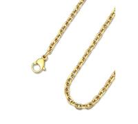 ChainsHouse Collar Rolo de Mujer Hombre Acero Quirurgico 3-5-7-9-12mm Ancho | 46cm - 76cm Largo [Platino/Dorado/Negro], Impermeable e Antioxidante, Joyero Includio