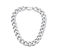 ChainsHouse Gargantilla Mujer Cadena Amplia Big Chain Acero 46cm Largo 20mm Ancho
