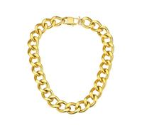 ChainsHouse Gargantilla Mujer Oro Cadena Amplia Big Chain Acero 46cm Largo 20mm Ancho