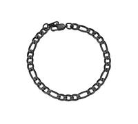 ChainsPro Pulsera para hombre de acero inoxidable, 6 mm, pulsera de hombre plateado/dorado/negro, longitud 19 cm/21 cm, pulsera Figaro hombre, pulsera chico masculino Hiphop, ideas regalo, 19cm