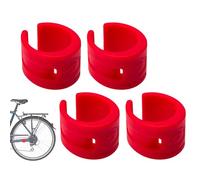 Chainstay Guard Caucho - Protector de Marco de Bicicleta, Anti -Scratch Chain Cover | 4pcs Protector de Cadena Ciclismo, Protector De Bicicleta Amortiguador, Ajuste , Manga De Goma Para