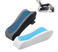Chair Arm Rest Pads - High Density Memory Foam Cushion, Adjustable Elastic Strap Cover, Pressure Relief Support, Soft Comfort Protector | Arm Rest Supplies For Home, Office, Game Chair
