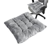 Chair Cushions with Ties - Square Seat Cushion, 40x40cm Thickened Plush Chair Pad Soft Non Slip Stool Cushion for Home Office Car Library Cafe School Classroom Festival Use