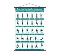 Chair Exercise Chart - Beginner Friendly 40x60cm Chair Yoga Wall Poster