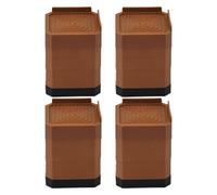 Chair Leg Floor Protectors, 4 Piece Table Leg Caps, Anti-Slip Height Extender Pads, Sturdy Covers, Furniture Shield, Ideal for Kitchen, Fridge, Bedroom, Sofa, Living Room, 3.35x3.35x4.13 Inches