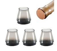 Chair Leg Protectors - Silicone Felt Pads Covers Sliders | 4pcs Chair Leg Caps Floor Protectors for Hardwood Floors Chairs Home Office Dining Room Anti Scratch Noise Protection