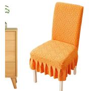 Chair Seat Cover - Soft Thick Fleece, Stretchy Elastic Fit, Washable Dining Protector, Bench Slipcover, Multi Colour Furniture Shield, Home Decorative Layer | Seasonal Comfort Solution for Christmas E