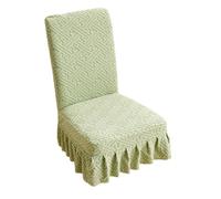 Chair Seat Cover - Soft Thick Fleece, Stretchy Elastic Fit, Washable Dining Protector, Bench Slipcover, Multi Colour Furniture Shield, Home Decorative Layer | Seasonal Comfort Solution for Christmas E