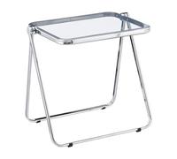 CHAIRABLE Tavolo pieghevole in acrilico Trasparente, Design leggero e pieghevole per soggiorno, cucina, balcone - Risparmio di spazio