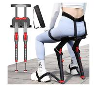 Chairless Wearable Exoskeleton，Wearable Leg Ergonomics Lightweight Seat,Supports up to 330 LBS, Ideal for Comfort and Mobility(Red)
