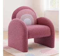 chairus Sillón Infantil de Piel Sintética Mini Sofá Niños de Hogar, Butaca Bebé con Asiento Acolchado para Guardería/Sala de Juegos, Rosa