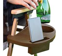 Chaise De Camping - Plataforma Latéral Pour Chaise De Camping 28 x 18 x 5,5 cm | Plateau Clip Sur Chaiise Longue Jardin - Porte-Gobelet Rangement Pratique - Accesorio Plein Air Pêche Plage