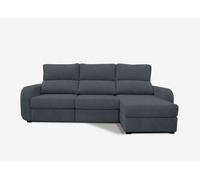 Chaise longue cama april derecha 4 plazas gris - conforama