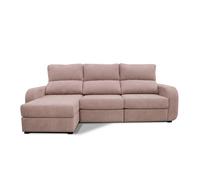 Chaise longue con cama april izquierda 4 plazas rosa - conforama