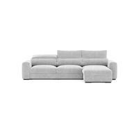 Chaise longue convertible en cama landon reversible 5 plazas gris
