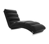 Chaise Longue de diseño negra TAYLOR