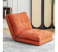 Chaise Longue Individual con Respaldo, Sofá Cama Plegable y Convertible, Sofá Portátil para Sala de Estar, Balcón, Lectura, Dormitorio, Fácil de Guardar