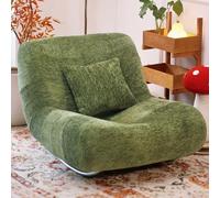 Chaise Longue Individual Mecedora Sofa Cama 1 Plaza Patas De Acero Inoxidable Diseñada for Adaptarse A Las Curvas del Cuerpo Capacidad De Carga: 250 Kg