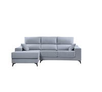Chaise longue m noelia izquierda 4 plazas azul claro