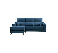 Chaise longue m noelia izquierda 4 plazas azul marino