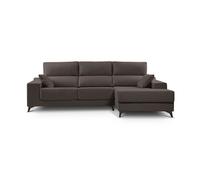 Chaise longue noelia xl 4 plazas lado derecho chocolate