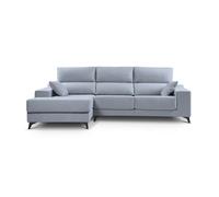 Chaise longue noelia xl 4 plazas lado izquierdo azul claro