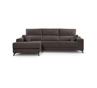 Chaise longue noelia xl 4 plazas lado izquierdo chocolate