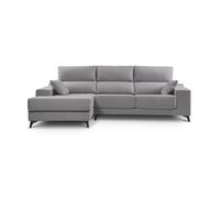 Chaise longue noelia xl 4 plazas lado izquierdo gris claro