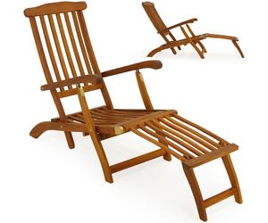 Chaise longue "Queen Mary"" de madera de acacia"