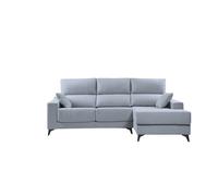 Chaise longue s noelia derecha 3 plazas azul claro