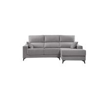 Chaise longue s noelia derecha 3 plazas gris claro