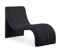 Chaise Lounge de Forro Polar Esponjoso, Silla Decorativa sin Brazos con Canal Curvo, sofá Cama Individual for Dormitorio, Sala de Estar(B)